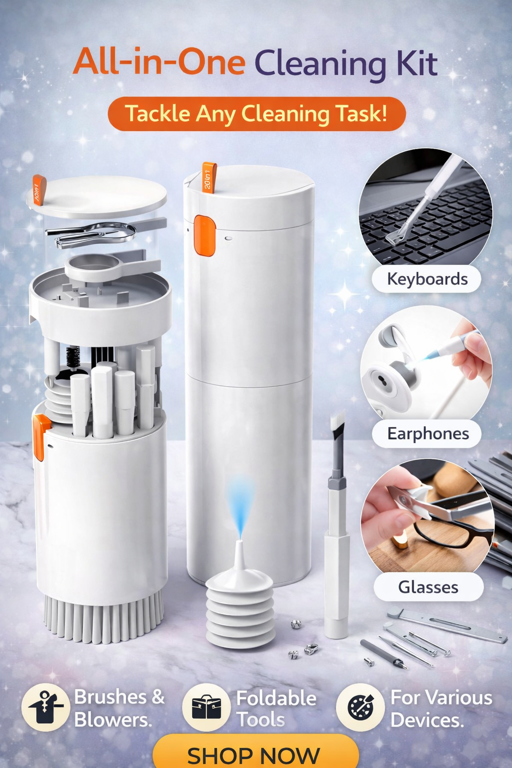 20-in-1 Cleaner Kit for Airpods, Leairot Cleaning Kit